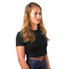 Jet Black Crop Top - AMB Ambition